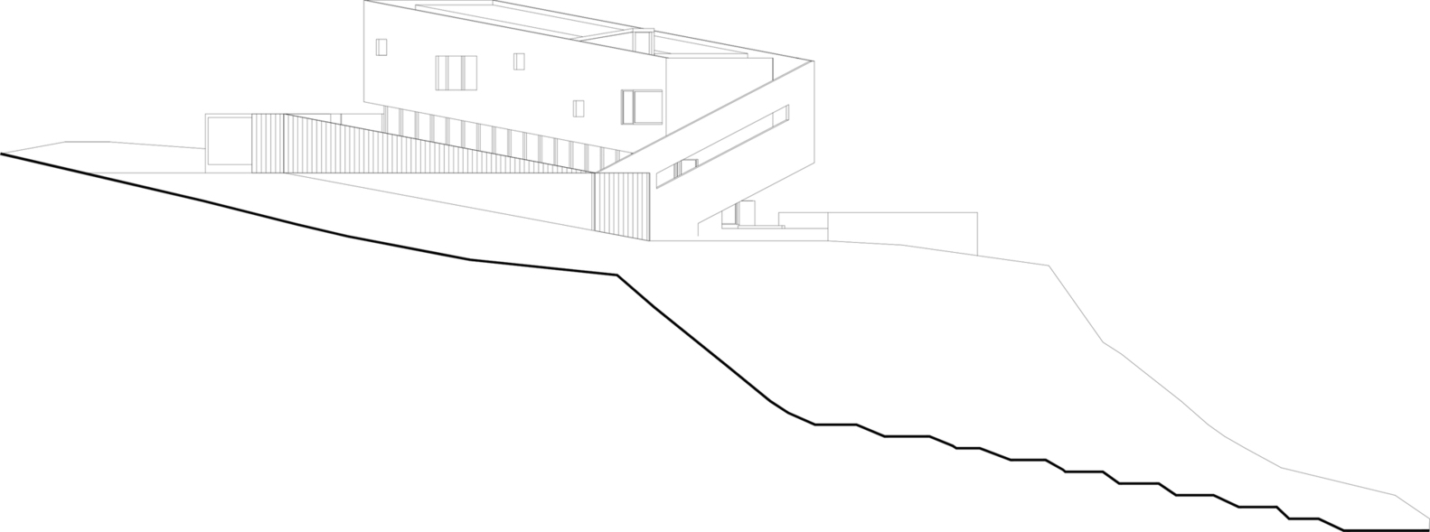 sloped to fit 14 homes that embrace the hill as a catalyst for their design - 25056